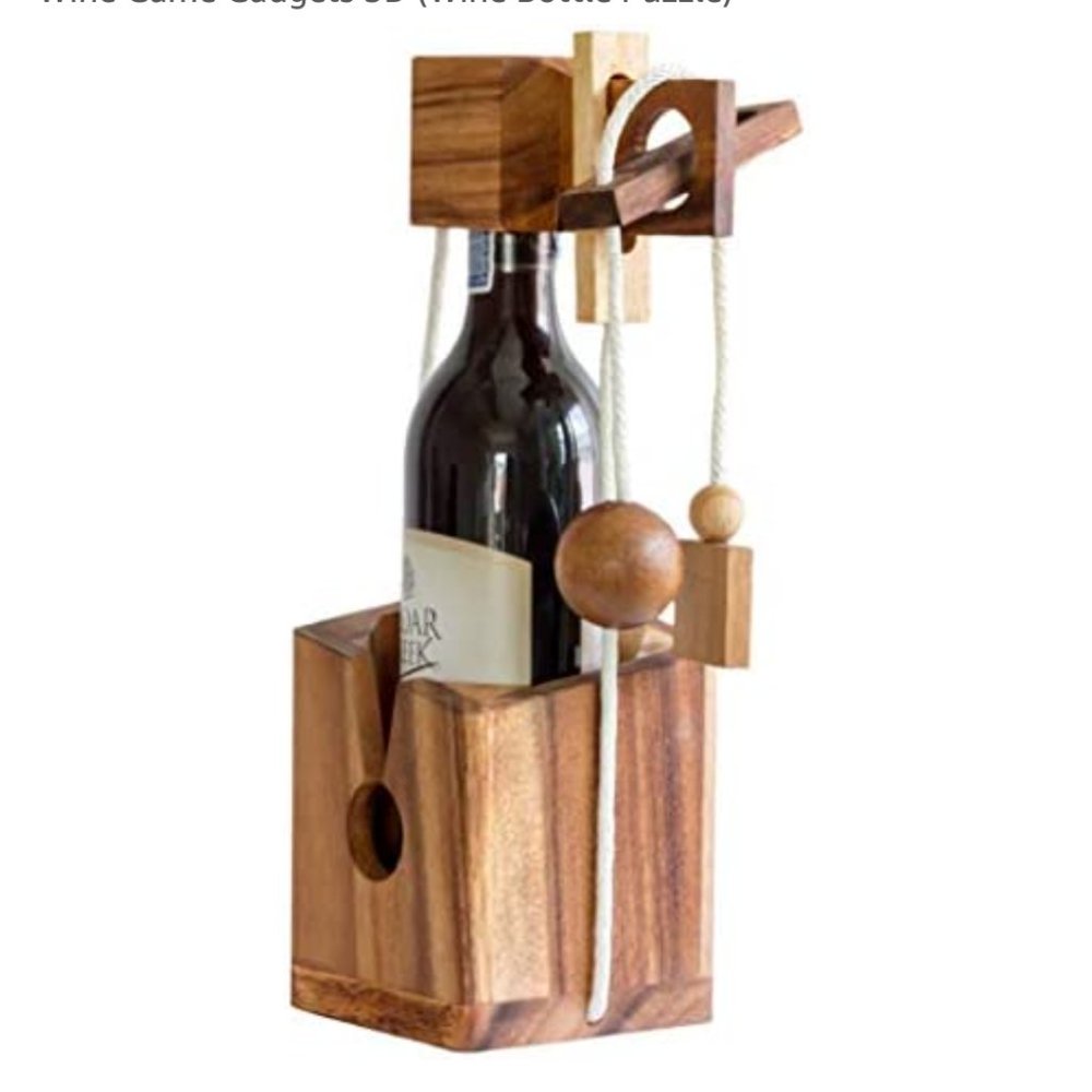 Don't Break The Bottle Wooden Puzzle